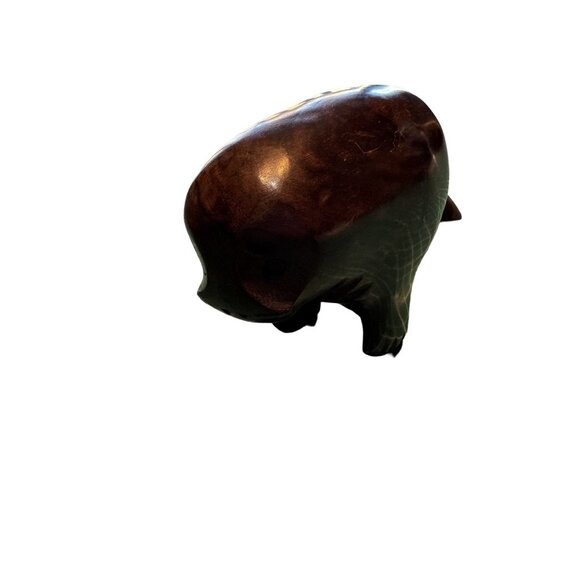 Hand-Carved Wooden Walrus may be Ironwood - Picture 2 of 4